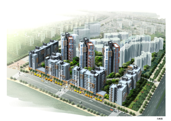 小區(qū)鳥瞰圖圖片