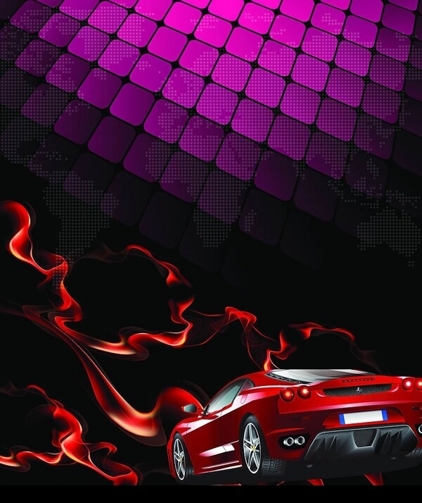 汽車(chē)跑車(chē)海報(bào)炫麗圖片