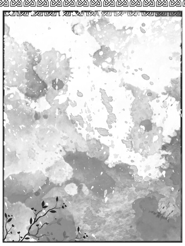 原創(chuàng)水墨簡(jiǎn)約邊框背景