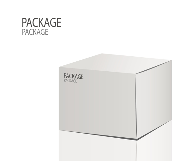 各式简单的包装盒设计素材