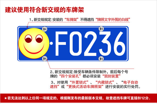 新交規(guī)車牌