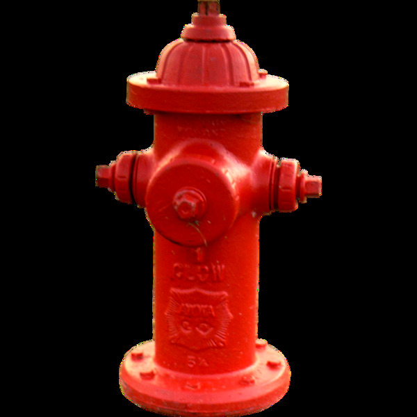 红色油漆消防栓免抠png透明图层素材