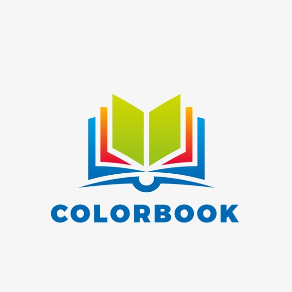 翻开的书阅读器logo标志图标
