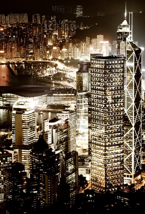 香港夜色圖片
