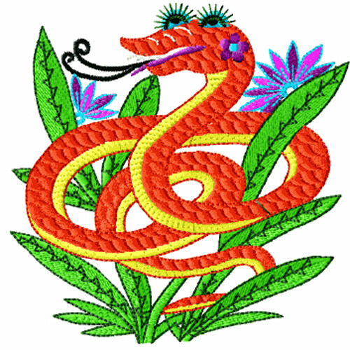 繡花蛇十二生肖免費(fèi)素材