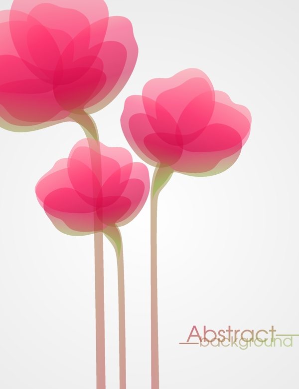 時(shí)尚花朵矢量素材1