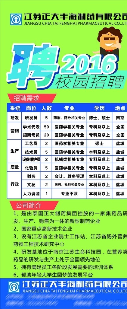 2016校園招聘展架
