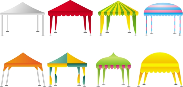 卡通户外太阳伞图案元素