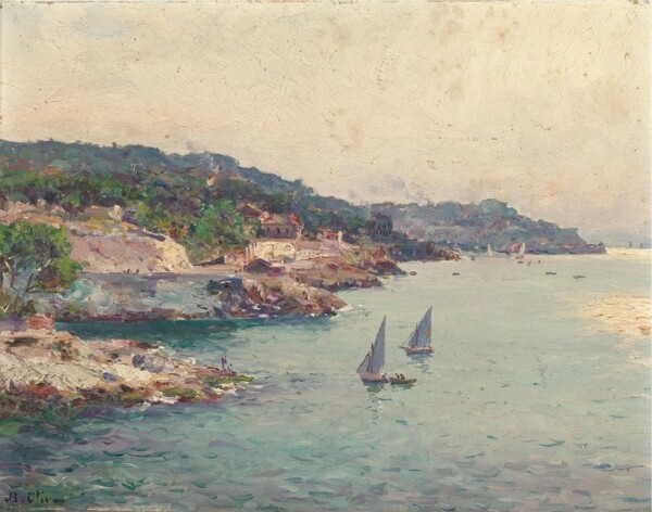 JeanBaptistOliveCotedAzur畫家風(fēng)景畫靜物油畫建筑油畫裝飾畫