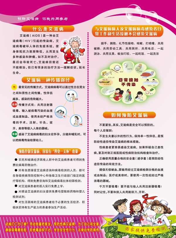 艾滋病彩頁圖片