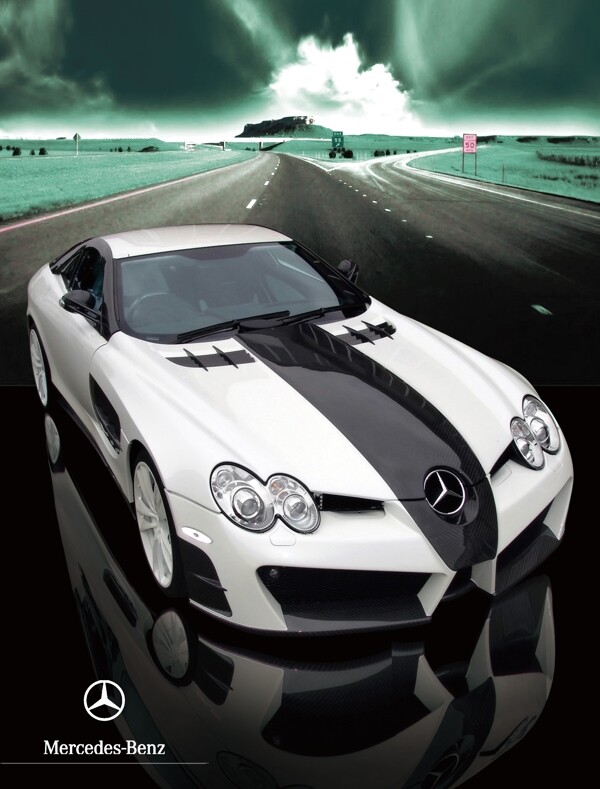 奔驰Benz汽车广告汽车海报