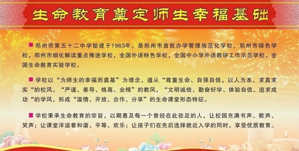 中學(xué)展板模版圖片