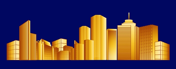 金色城市建筑