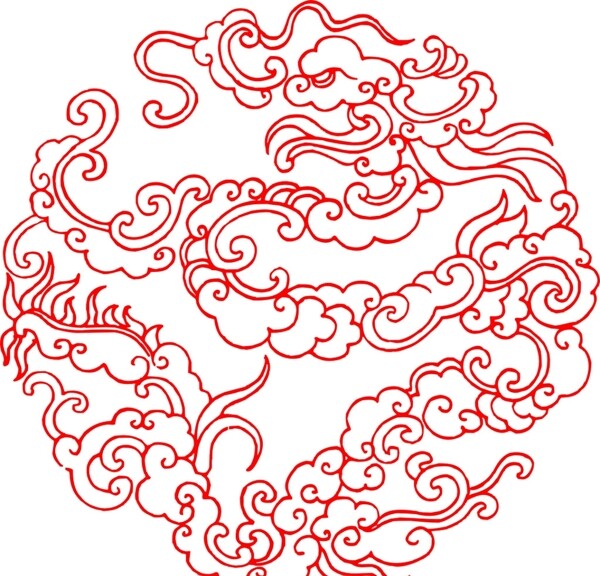 祥云窗花圖案矢量設(shè)計(jì)
