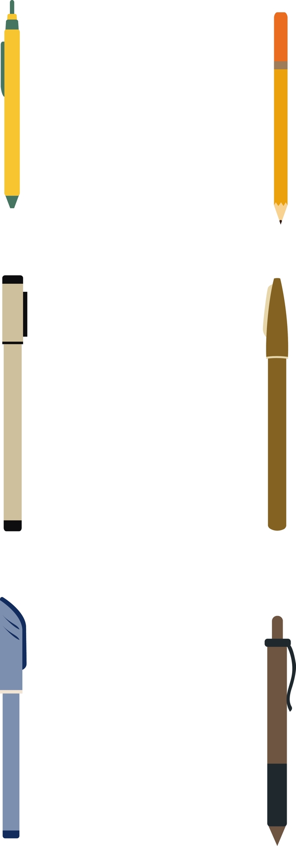 学习用品办公铅笔自动笔中性笔可商用元素