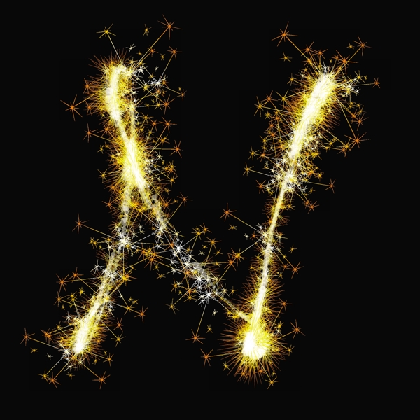 矢量閃爍字母