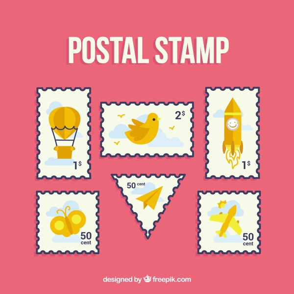 漂亮的邮政邮票收藏