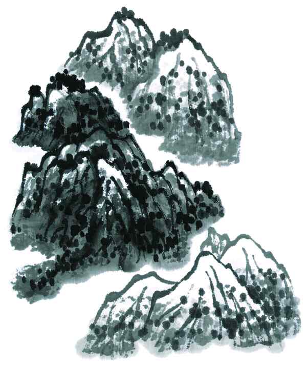 水墨山水畫圖片