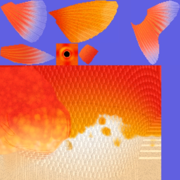 三维立体金鱼3D模型带贴图