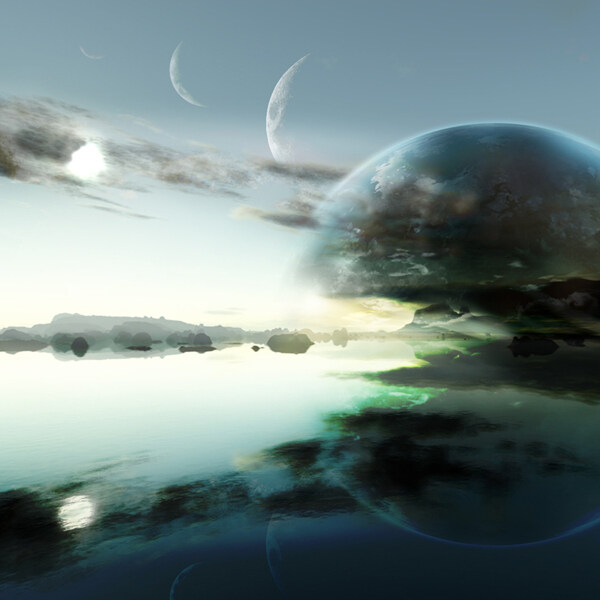 絢麗星空背景
