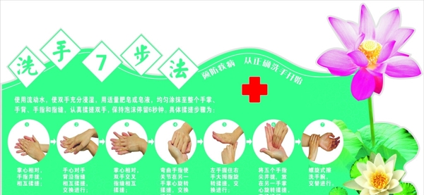 七步洗手法洗手七步法圖片
