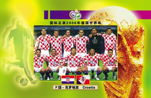 电话卡面2006年世界杯F组克罗地亚图片