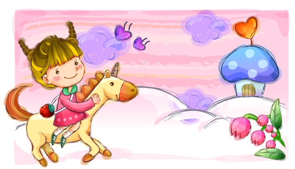 2007最新超可愛兒童插畫圖片