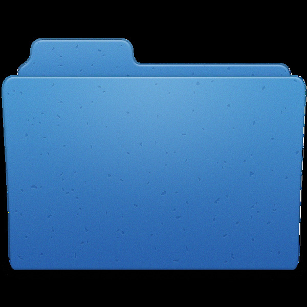 蓝色漂亮文件夹免抠png透明素材