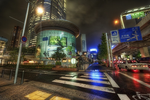 日本城市夜景图片