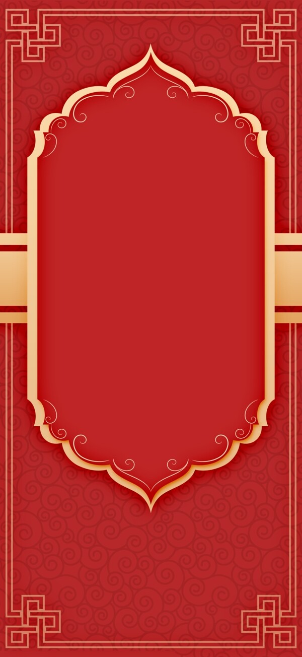 红色结婚婚礼背景设计图片