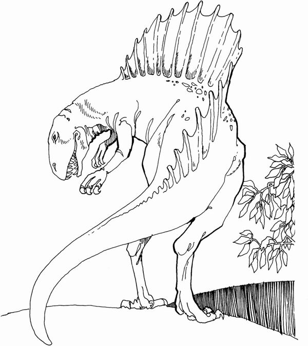 遠(yuǎn)古時代的動物恐龍手繪畫動物素描
