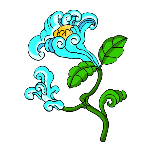 花卉古典插畫