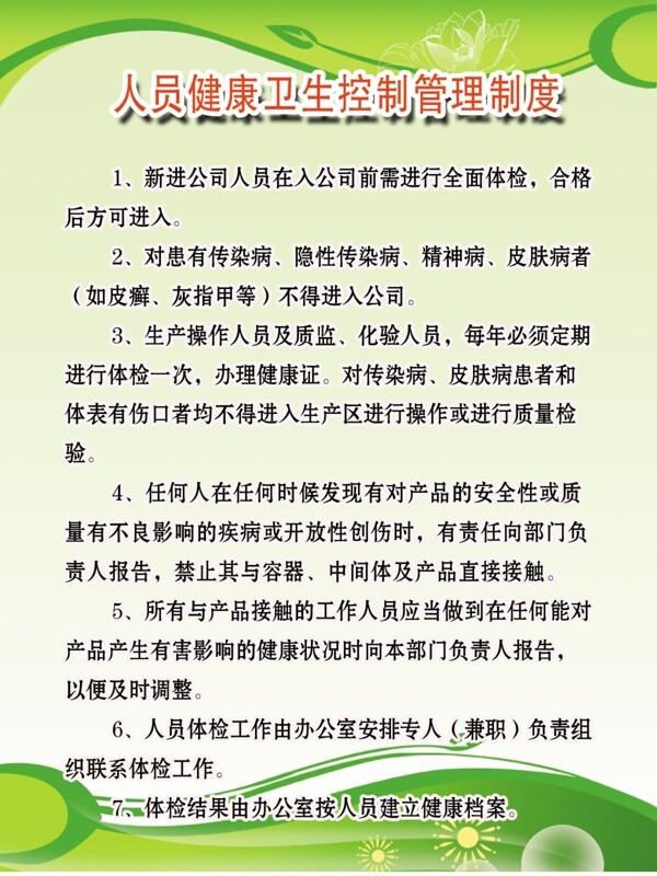 人員健康管理制度圖片