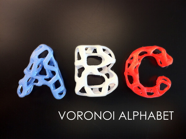 Voronoi字母从a到z完成