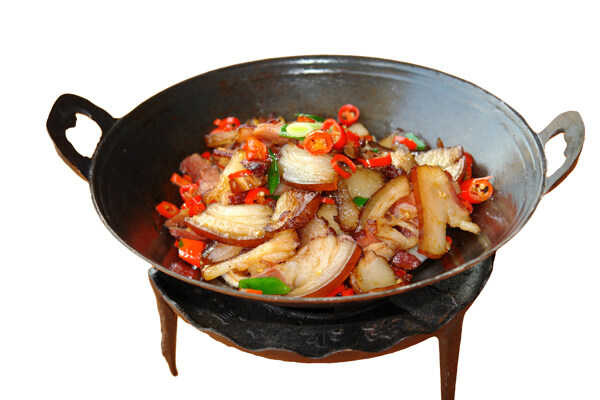 干鍋臘肉圖片