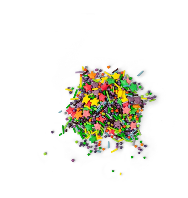 色彩缤纷各种形状小糖果psd源文件