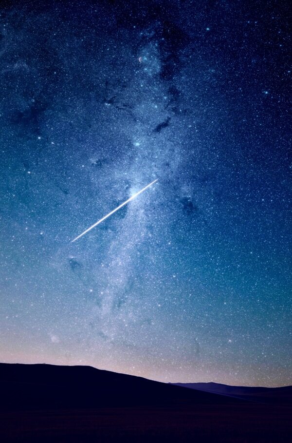 星空美麗的夜晚
