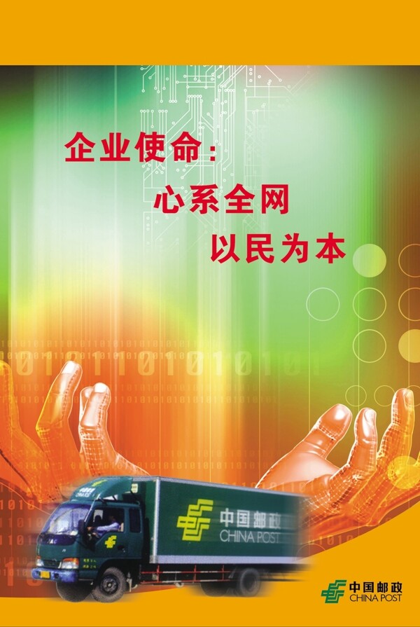 中国邮政宣传设计营销图片