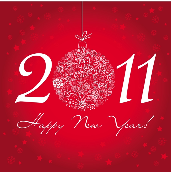 2011新年快樂背景