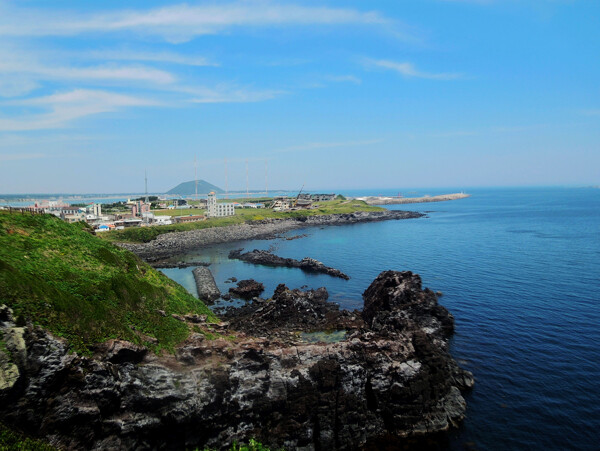 韩国济州岛海边图片