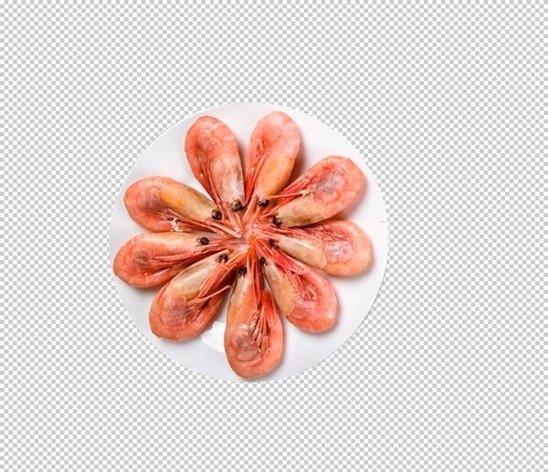 基围虾大虾美食食材海报素材图片