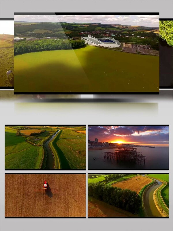 4K超清航拍世界自然景观视频素材