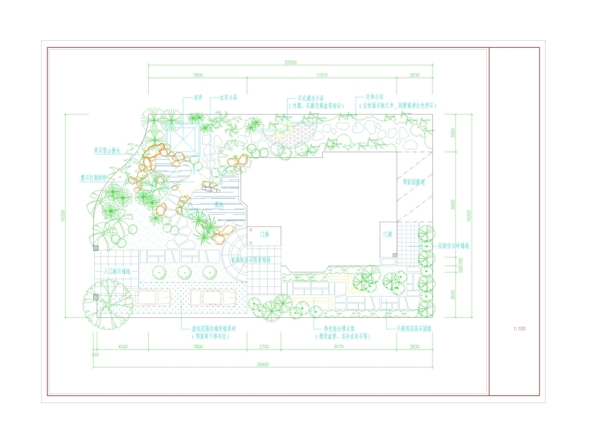 某别墅花园设计平面图