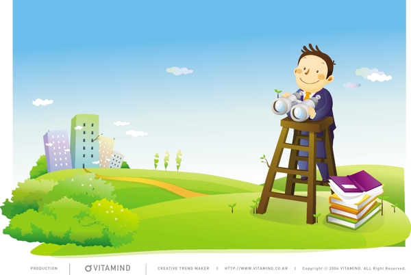 企業(yè)愿景的卡通