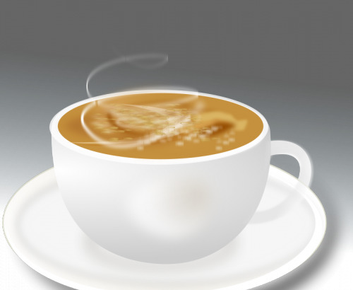 一杯咖啡矢量插畫