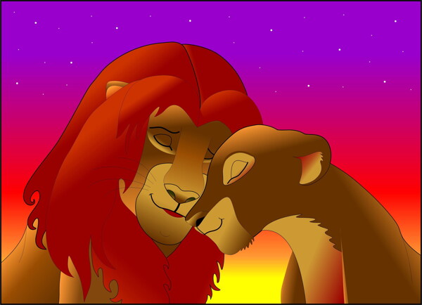 狮子王辛巴和娜娜