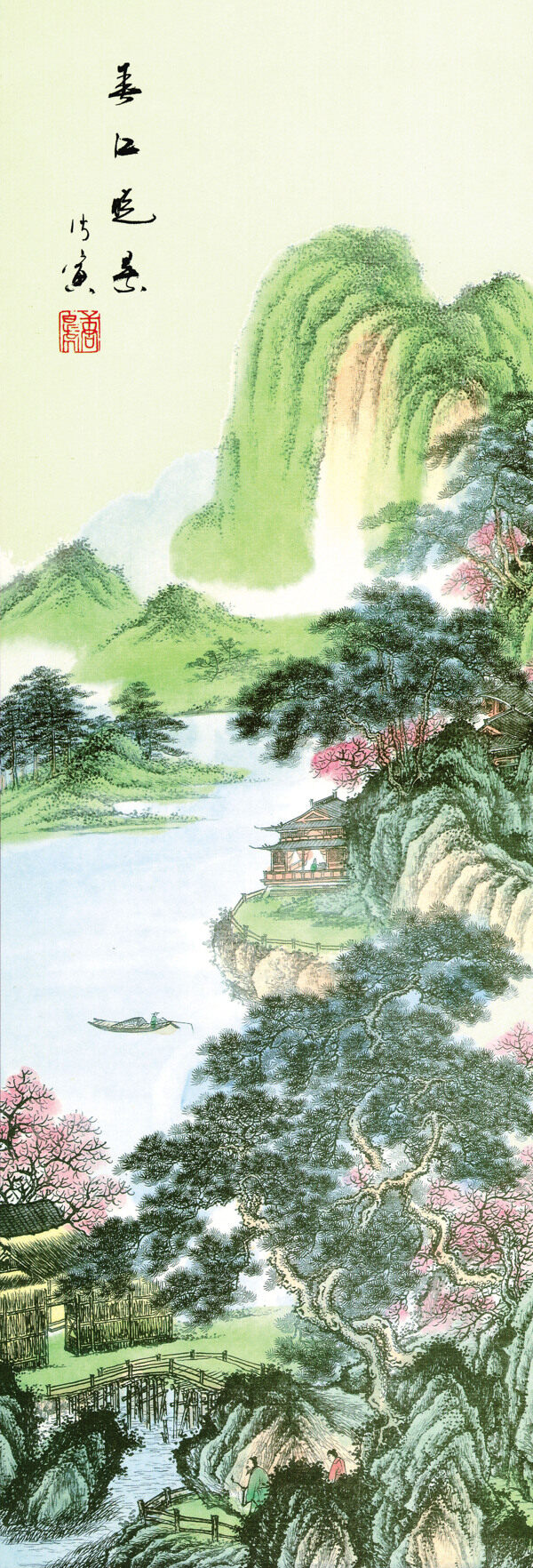 山村風(fēng)景油畫圖片