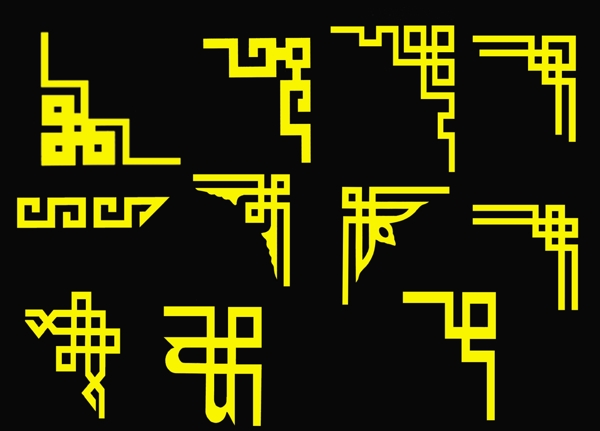 金色中式復(fù)古邊框