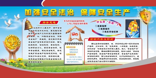 安全生產(chǎn)展板分層