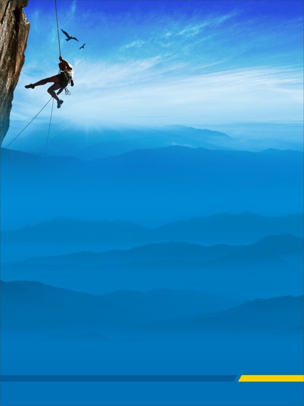 攀岩户外挑战运动背景素材